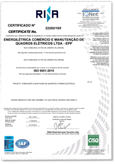 Certificado ISO 9001:2008